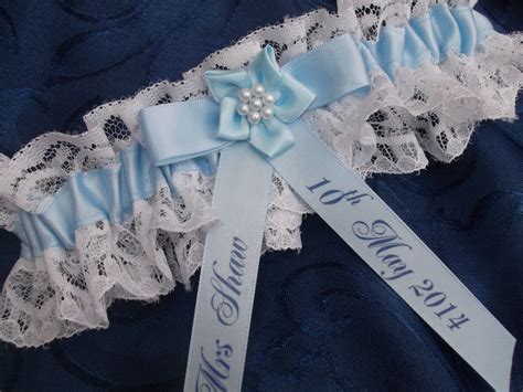 blue bridal garter belt|brides garter for wedding day.